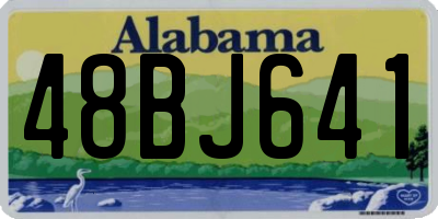 AL license plate 48BJ641