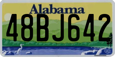 AL license plate 48BJ642