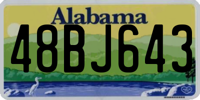 AL license plate 48BJ643