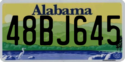 AL license plate 48BJ645