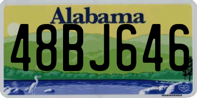 AL license plate 48BJ646
