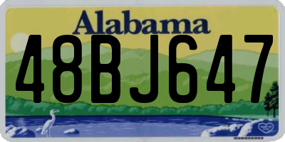 AL license plate 48BJ647
