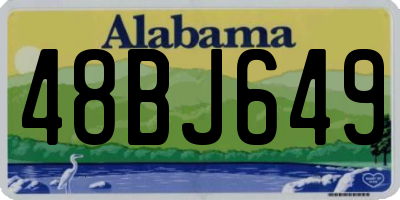 AL license plate 48BJ649