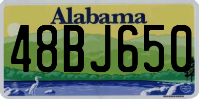 AL license plate 48BJ650