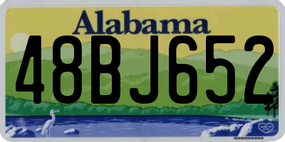 AL license plate 48BJ652