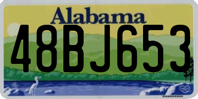 AL license plate 48BJ653