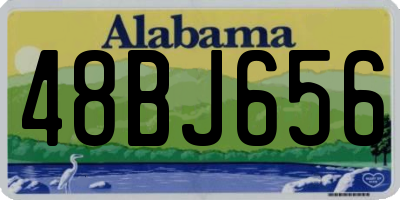 AL license plate 48BJ656