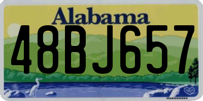 AL license plate 48BJ657