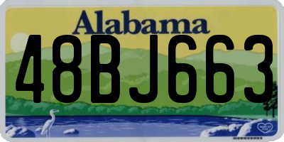 AL license plate 48BJ663