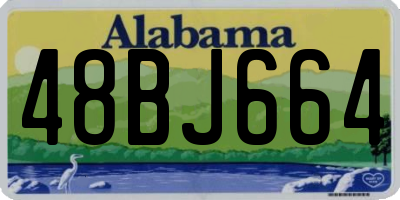 AL license plate 48BJ664