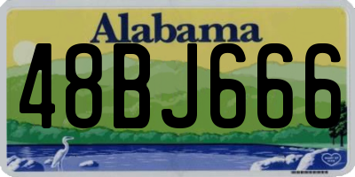 AL license plate 48BJ666