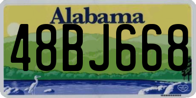AL license plate 48BJ668