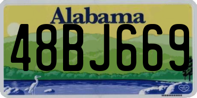AL license plate 48BJ669