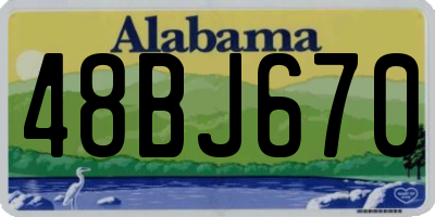 AL license plate 48BJ670