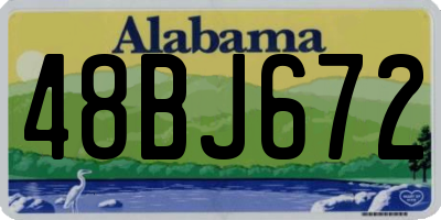 AL license plate 48BJ672