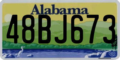 AL license plate 48BJ673