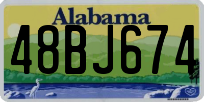 AL license plate 48BJ674