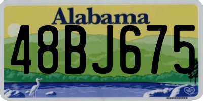 AL license plate 48BJ675