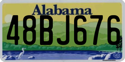 AL license plate 48BJ676