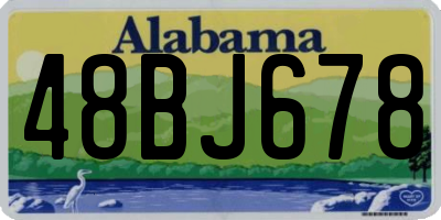 AL license plate 48BJ678