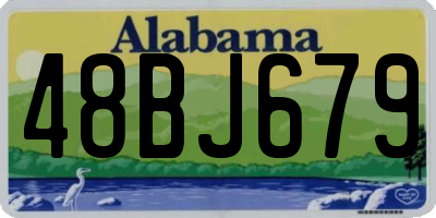AL license plate 48BJ679