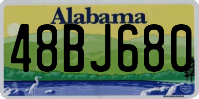 AL license plate 48BJ680