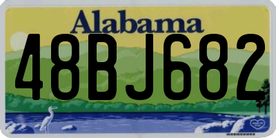 AL license plate 48BJ682