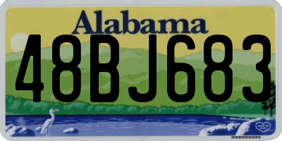 AL license plate 48BJ683