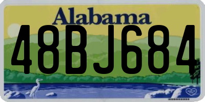 AL license plate 48BJ684