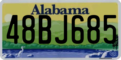 AL license plate 48BJ685