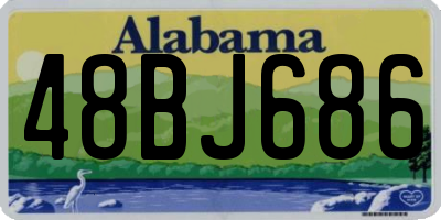 AL license plate 48BJ686