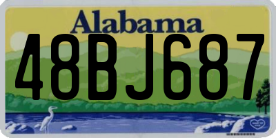 AL license plate 48BJ687
