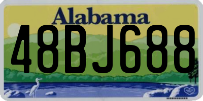 AL license plate 48BJ688