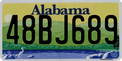 AL license plate 48BJ689