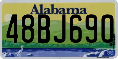 AL license plate 48BJ690