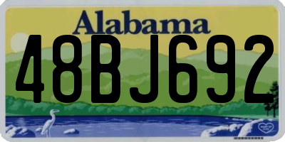 AL license plate 48BJ692