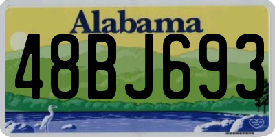 AL license plate 48BJ693