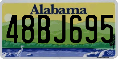 AL license plate 48BJ695