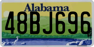 AL license plate 48BJ696