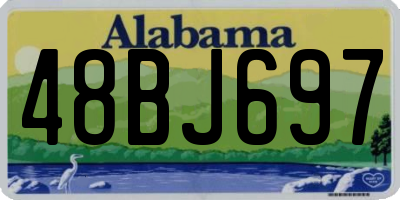 AL license plate 48BJ697