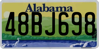AL license plate 48BJ698