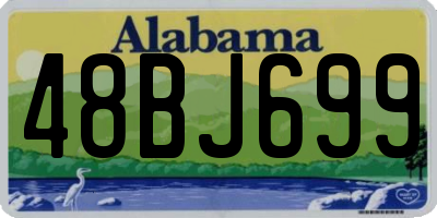 AL license plate 48BJ699