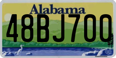 AL license plate 48BJ700