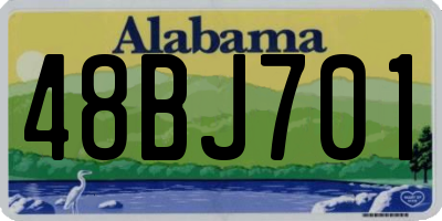 AL license plate 48BJ701