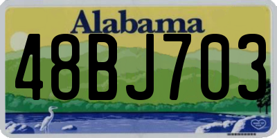 AL license plate 48BJ703