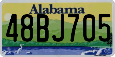 AL license plate 48BJ705