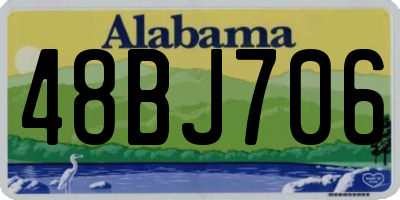 AL license plate 48BJ706