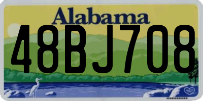 AL license plate 48BJ708