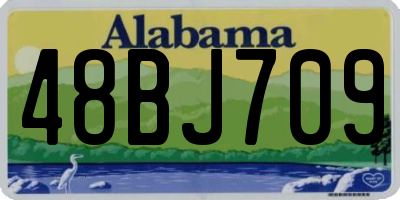 AL license plate 48BJ709