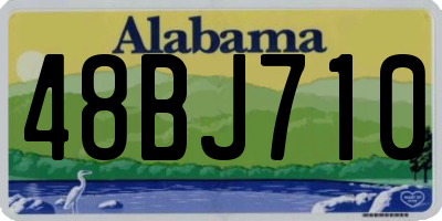 AL license plate 48BJ710